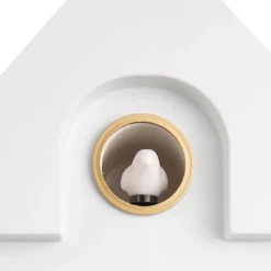 Horloge Modern Cuckoo En Metal L 21.5 X H 41 Cm - Blanc-Sélectionné par Fleux Discount