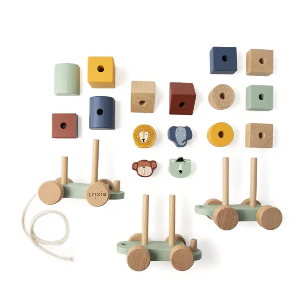 Jouet Train Animaux En Bois-Trixie