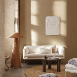 Lampadaire Dou Rotin - 131 Cm - Naturel-Ferm Living Outlet