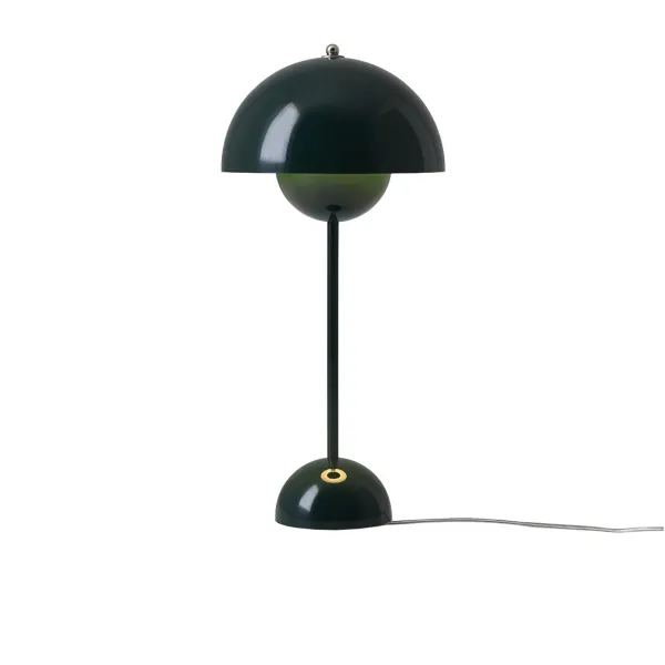 Lampe A Poser Flowerpot Vp3 By Verner Panton - Vert-And Tradition Hot