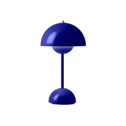 Lampe A Poser Flowerpot Vp9 Sans Fil - Bleu Cobalt-And Tradition Clearance