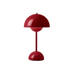 Lampe A Poser Flowerpot Vp9 Sans Fil - Rouge Vermillion-And Tradition Hot