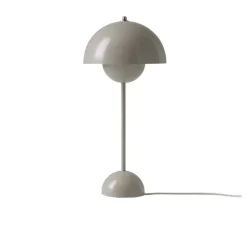 Lampe A Poser Flowerpot Vp3 By Verner Panton - Gris Beige-And Tradition Online