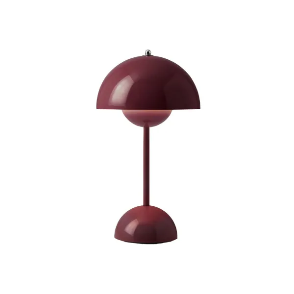 Lampe A Poser Flowerpot Vp9 Sans Fil - Dark Plum-And Tradition