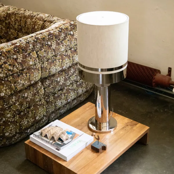 Lampe A Poser Space - O 30 X H 72 Cm - Chrome-HK Living