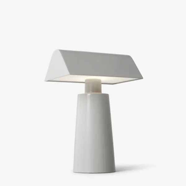 Lampe De Table Caret Mf1 H 22Cm - Gris Soie-And Tradition Online