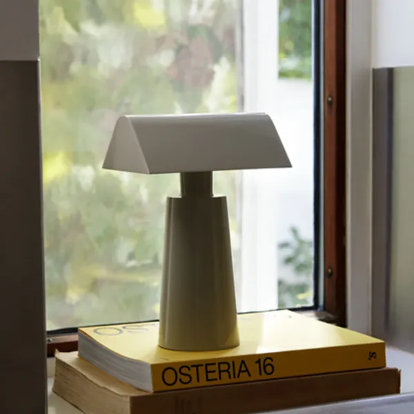 Lampe De Table Caret Mf1 H 22Cm - Gris Soie-And Tradition Online