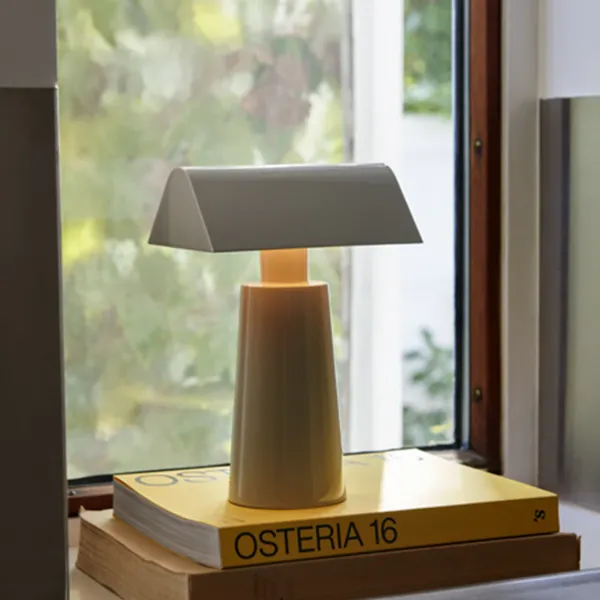 Lampe De Table Caret Mf1 H 22Cm - Gris Soie-And Tradition Online