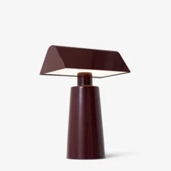 Lampe De Table Caret Mf1 H 22Cm - Bordeaux Fonce-And Tradition Clearance