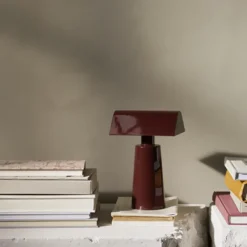 Lampe De Table Caret Mf1 H 22Cm - Bordeaux Fonce-And Tradition Clearance