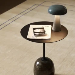 Lampe De Table Como Sc53 H 21Cm - Bleu Pierre-And Tradition Outlet