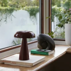 Lampe De Table Como Sc53 Sans Fil - Rouge Marron-And Tradition Clearance