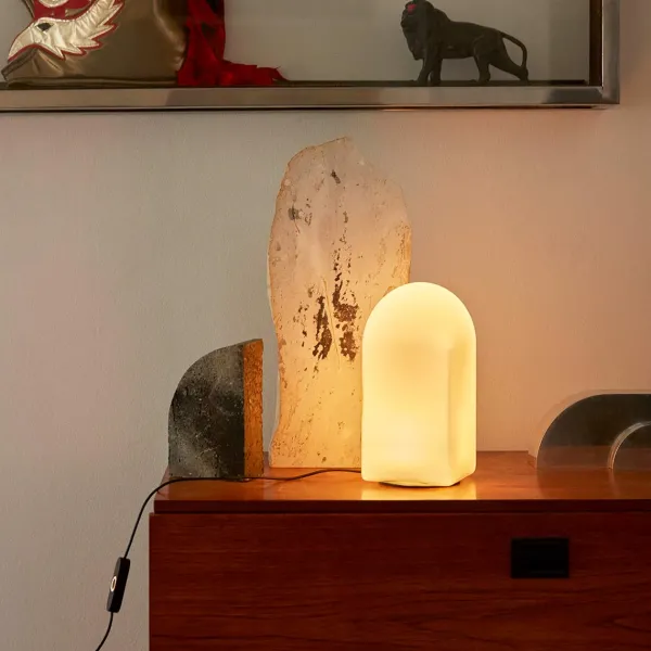 Lampe De Table Parade - O 15,5 X H 24 Cm - Blanc-Hay Sale