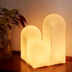 Lampe De Table Parade - O 15,5 X H 24 Cm - Blanc-Hay Sale