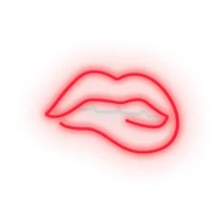 Lampe Murale Neon Led Bitting Lips - Rouge-Sélectionné par Fleux Clearance