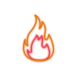 Lampe Murale Neon Led Fire - Rouge-Sélectionné par Fleux Best