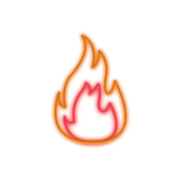 Lampe Murale Neon Led Fire - Rouge-Sélectionné par Fleux Best