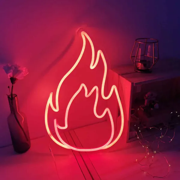 Lampe Murale Neon Led Fire - Rouge-Sélectionné par Fleux Best
