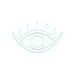 Lampe Murale Neon Led Oeil - Blanc-Sélectionné par Fleux Online