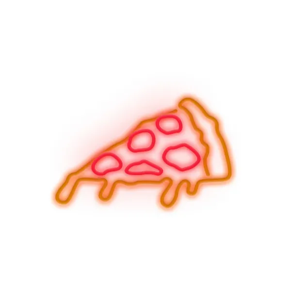 Lampe Murale Neon Led Pizza - Orange-Sélectionné par Fleux Clearance