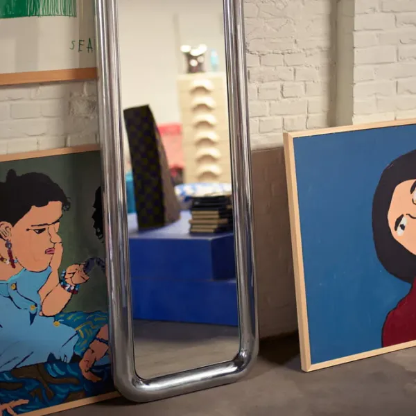 Miroir Chubby - 53 X 170 Cm - Chrome-HK Living Clearance