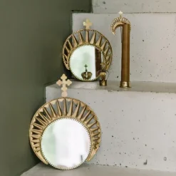 Miroir Exvoto Couronne - 15.5 19.5 Cm-Boncoeurs Hot