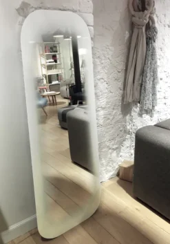 Miroir Fading Rectangulaire - H 150 X 56 Cm - Blanc-ENOstudio Clearance