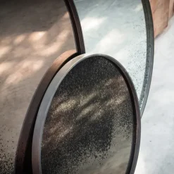 Miroir Vieilli - O 92 Cm-Ethnicraft Hot