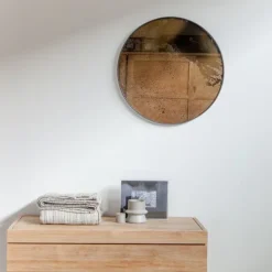 Miroir Vieilli - O 92 Cm-Ethnicraft Hot
