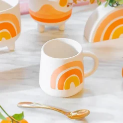 Mug Mojave Glaze Arc-En-Ciel Orange-Sélectionné par Fleux Clearance
