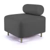Ottoman Bovari Velours Gris Riviera 95-ENOstudio Hot