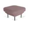 Ottoman Cornice Velours Rose & Metal Noir-ENOstudio New