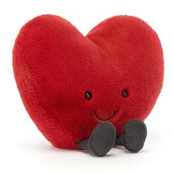 Peluche Amusante Coeur L - Rouge-Jellycat Online