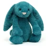 Peluche Lapin Bashful - H 31 Cm - Bleu Mineral-Jellycat New