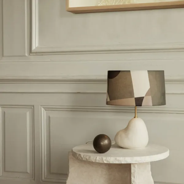 Pied De Lampe Hebe H 30 Cm - Blanc Casse-Ferm Living Discount