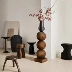 Piedestal Bulb En Bois D'Acajou-Sélectionné par Fleux Hot