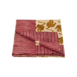 Plaid Powder Tiger En Coton - 220 X 140 Cm-Doing Goods Online