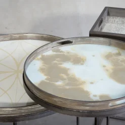 Plateau - Mist Gold Organic - O 48 Cm-Ethnicraft Clearance