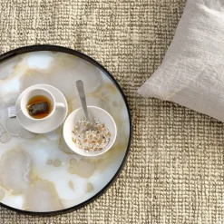 Plateau - Mist Gold Organic - O 48 Cm-Ethnicraft Clearance