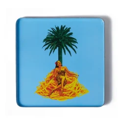 Plateau Carre Bolo Island En Fer - 30 X 30 Cm-Gangzai Best