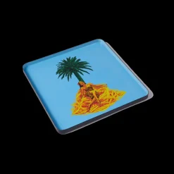 Plateau Carre Bolo Island En Fer - 30 X 30 Cm-Gangzai Best