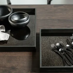 Plateau Carre En Miroir - Bronze-Ethnicraft Discount