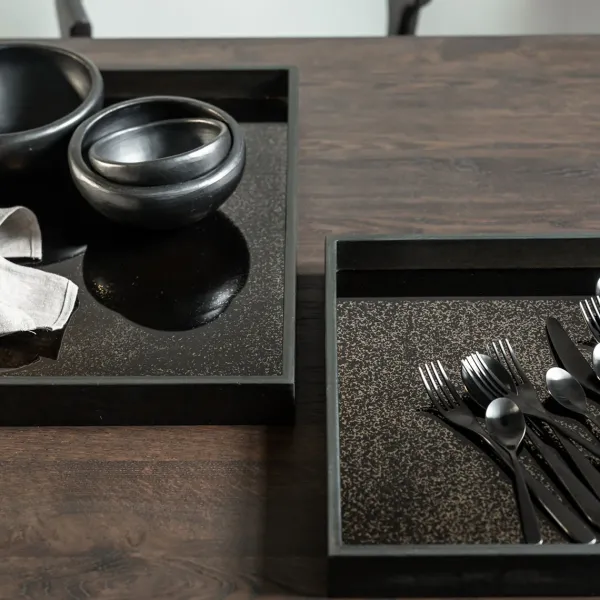 Plateau Carre En Miroir - Bronze-Ethnicraft Discount