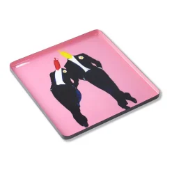 Plateau Carre Ketchup & Moutarde En Fer - 30 X 30 Cm-Gangzai Clearance