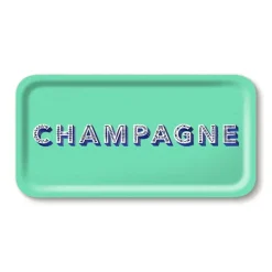 Plateau Champagne - 43 X 22 Cm - Seafoam-Sélectionné par Fleux Discount
