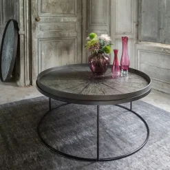 Plateau En Bois Black Slide - O 92 Cm-Ethnicraft Online