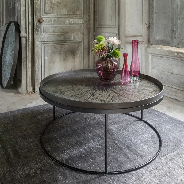 Plateau En Bois Black Slide - O 92 Cm-Ethnicraft Online