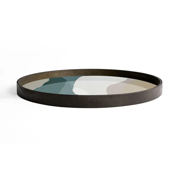 Plateau En Verre - Slate Wabi Sabi - O 61 Cm-Ethnicraft Outlet
