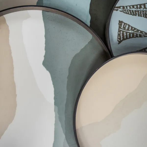 Plateau En Verre - Slate Wabi Sabi - O 61 Cm-Ethnicraft Outlet