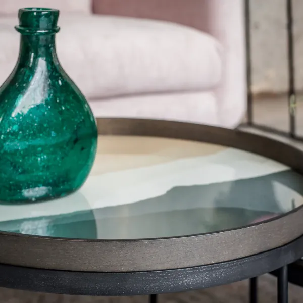 Plateau En Verre - Slate Wabi Sabi - O 61 Cm-Ethnicraft Outlet